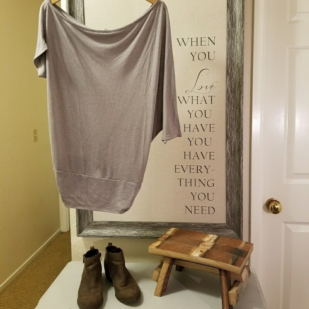 Casual Off the Shoulder Tee.